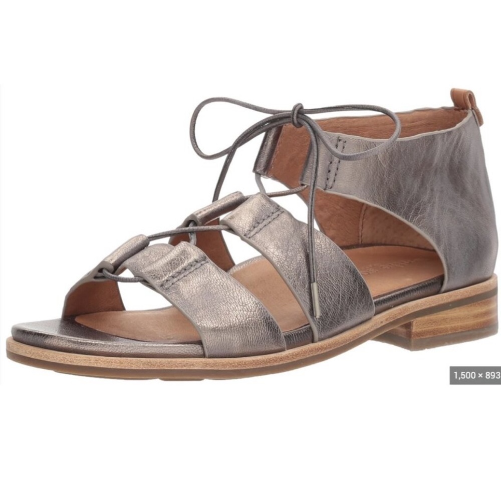 Leather sandals lace up Gentle Souls Kenneth Cole